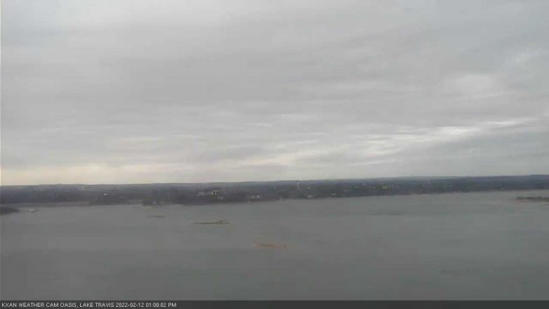 Lake Travis webcam, February 12, 2022 1:00 PM CT