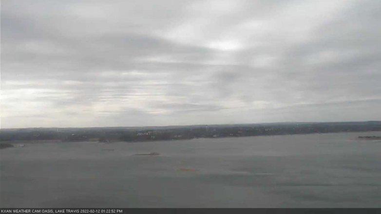Lake Travis webcam, February 12, 2022 1:25 PM CT