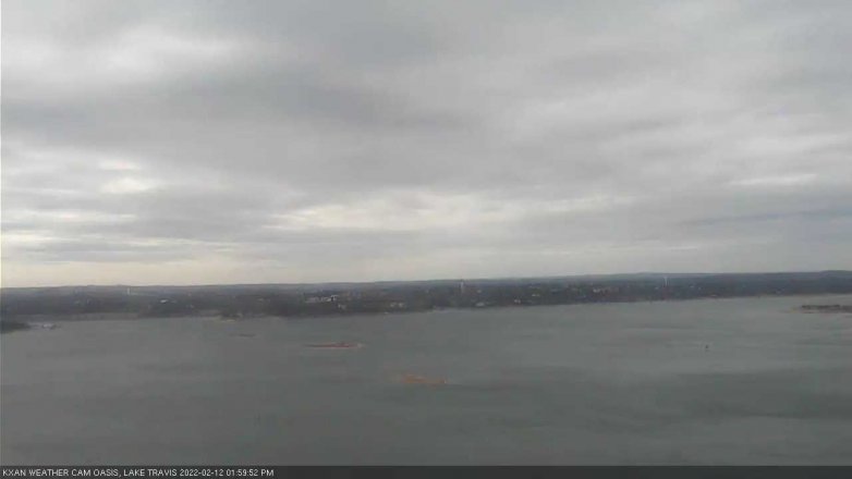 Lake Travis webcam, February 12, 2022 2:00 PM CT
