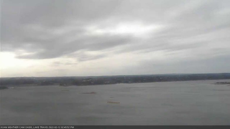 Lake Travis webcam, February 12, 2022 2:45 PM CT