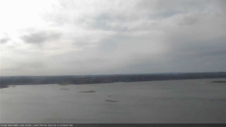 Lake Travis webcam, February 12, 2022 3:00 PM CT