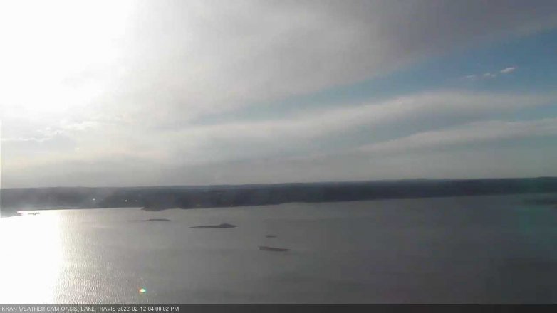 Lake Travis webcam, February 12, 2022 4:00 PM CT