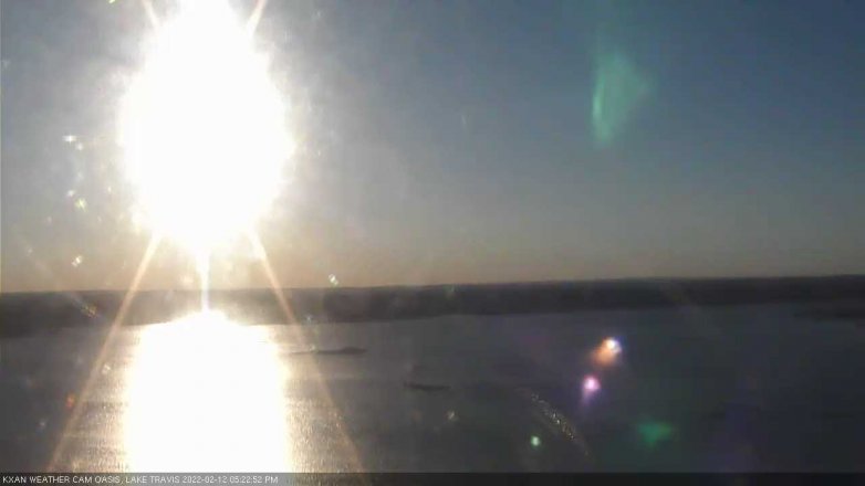 Lake Travis webcam, February 12, 2022 5:25 PM CT