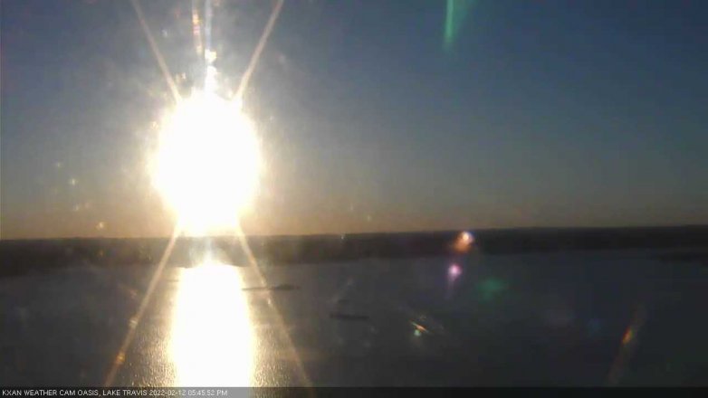 Lake Travis webcam, February 12, 2022 5:45 PM CT