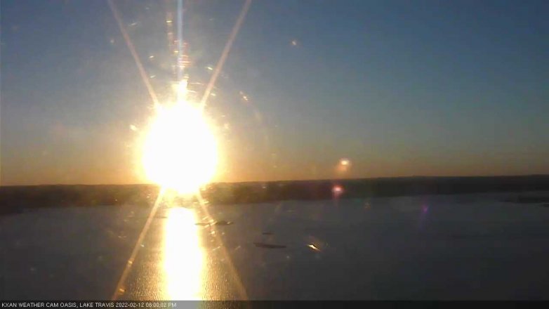 Lake Travis webcam, February 12, 2022 6:00 PM CT