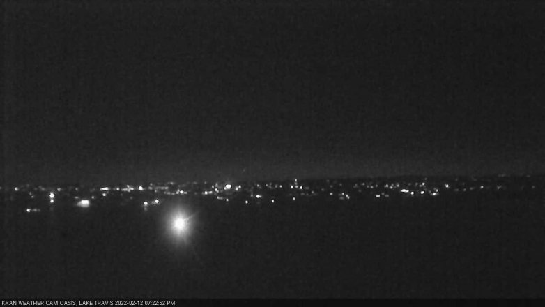Lake Travis webcam, February 12, 2022 7:25 PM CT