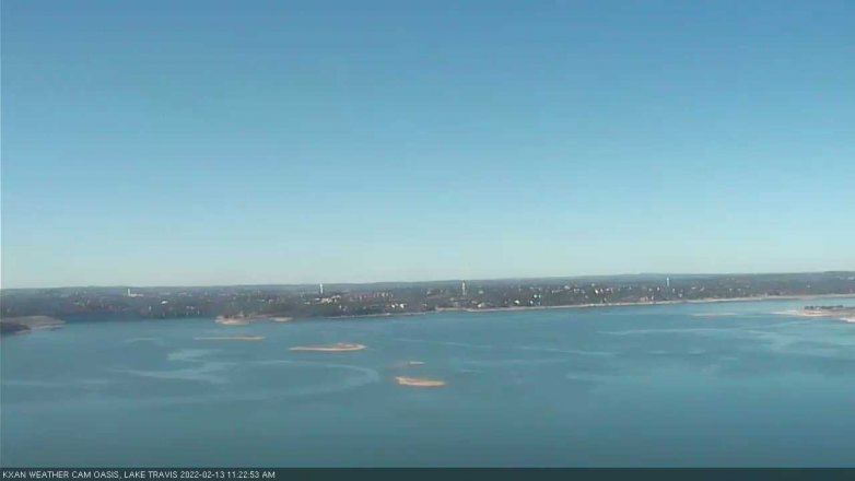 Lake Travis webcam, February 13, 2022 11:25 AM CT