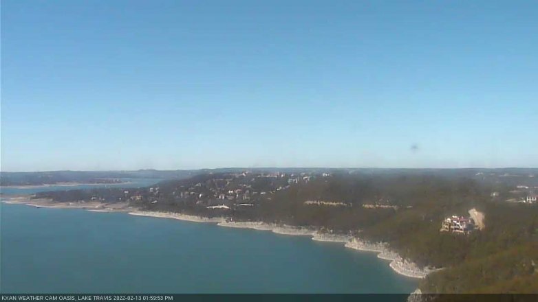 Lake Travis webcam, February 13, 2022 2:00 PM CT