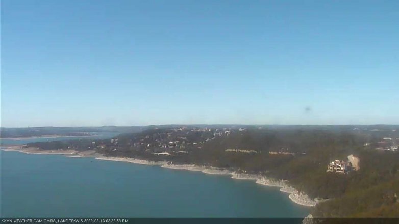 Lake Travis webcam, February 13, 2022 2:25 PM CT