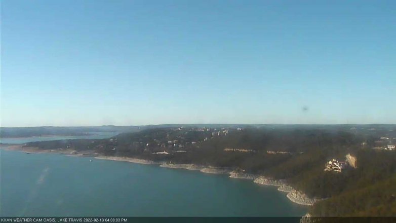 Lake Travis webcam, February 13, 2022 4:00 PM CT