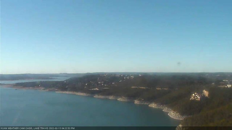 Lake Travis webcam, February 13, 2022 4:25 PM CT