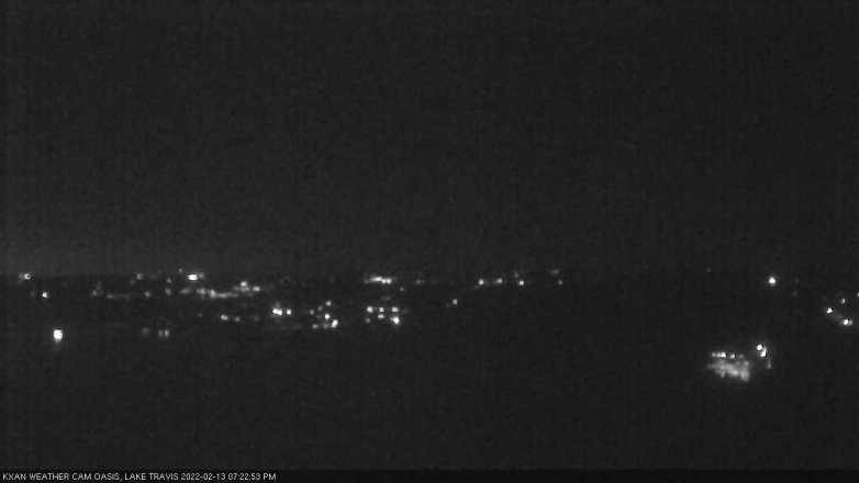 Lake Travis webcam, February 13, 2022 7:25 PM CT