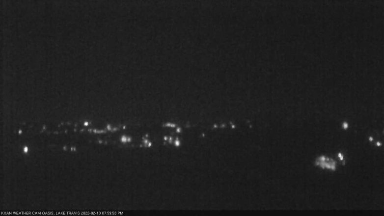 Lake Travis webcam, February 13, 2022 8:00 PM CT