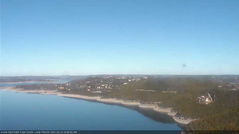 Lake Travis webcam, February 14, 2022 10:00 AM CT