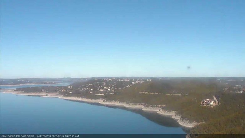 Lake Travis webcam, February 14, 2022 10:25 AM CT