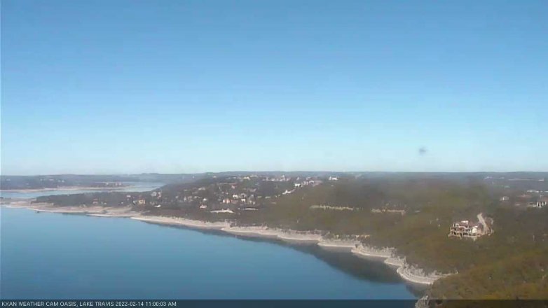 Lake Travis webcam, February 14, 2022 11:00 AM CT