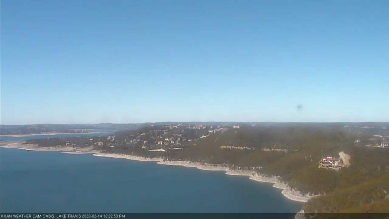 Lake Travis webcam, February 14, 2022 12:25 PM CT