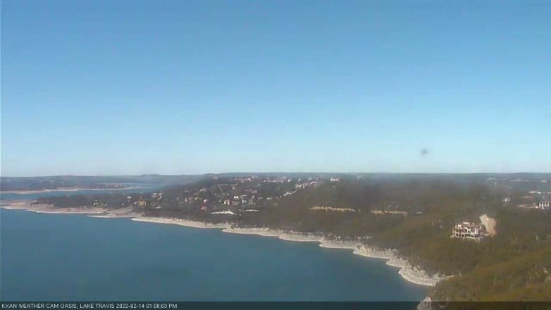 Lake Travis webcam, February 14, 2022 1:00 PM CT