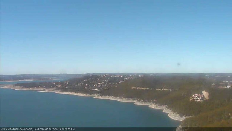 Lake Travis webcam, February 14, 2022 1:25 PM CT