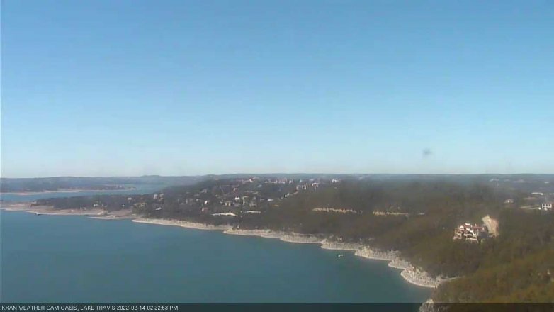 Lake Travis webcam, February 14, 2022 2:25 PM CT