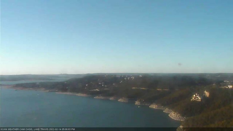 Lake Travis webcam, February 14, 2022 5:00 PM CT