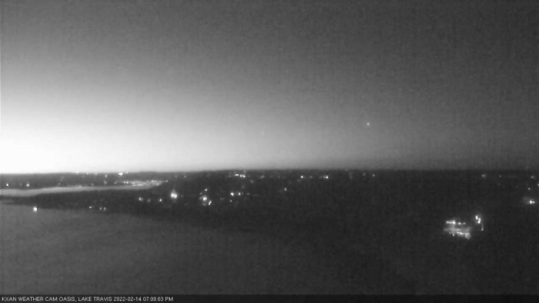 Lake Travis webcam, February 14, 2022 7:00 PM CT
