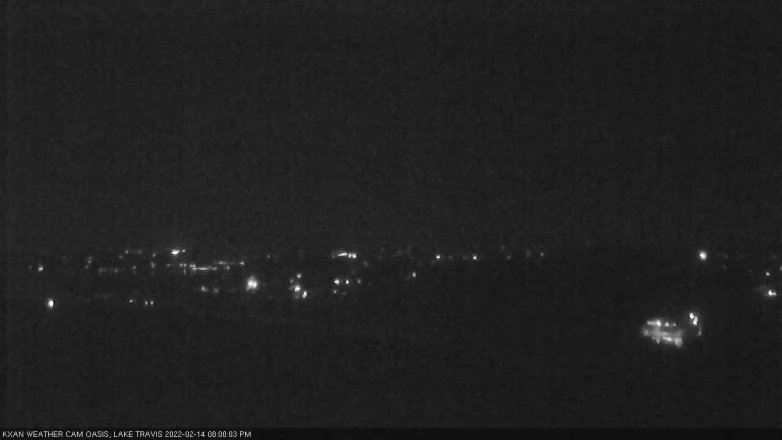 Lake Travis webcam, February 14, 2022 8:00 PM CT
