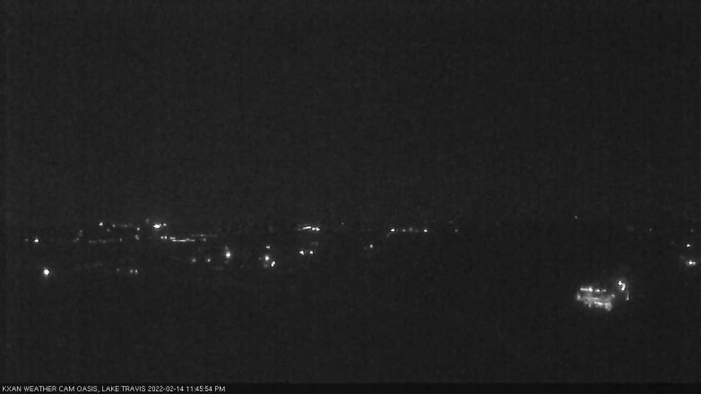 Lake Travis webcam, February 14, 2022 11:45 PM CT