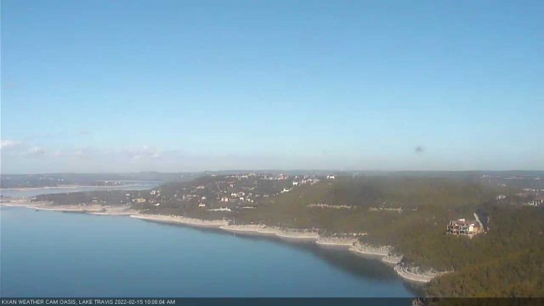 Lake Travis webcam, February 15, 2022 10:00 AM CT