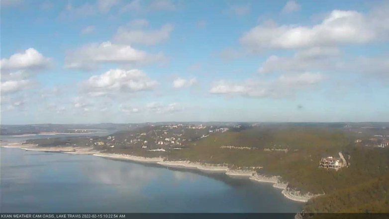 Lake Travis webcam, February 15, 2022 10:25 AM CT