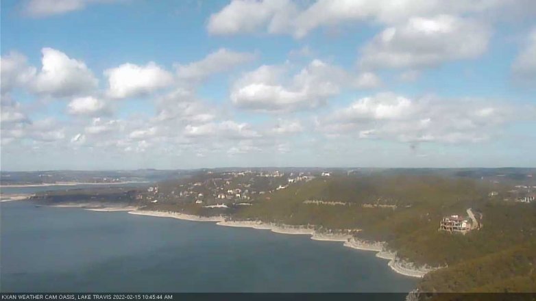 Lake Travis webcam, February 15, 2022 10:45 AM CT