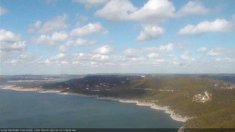 Lake Travis webcam, February 15, 2022 11:00 AM CT