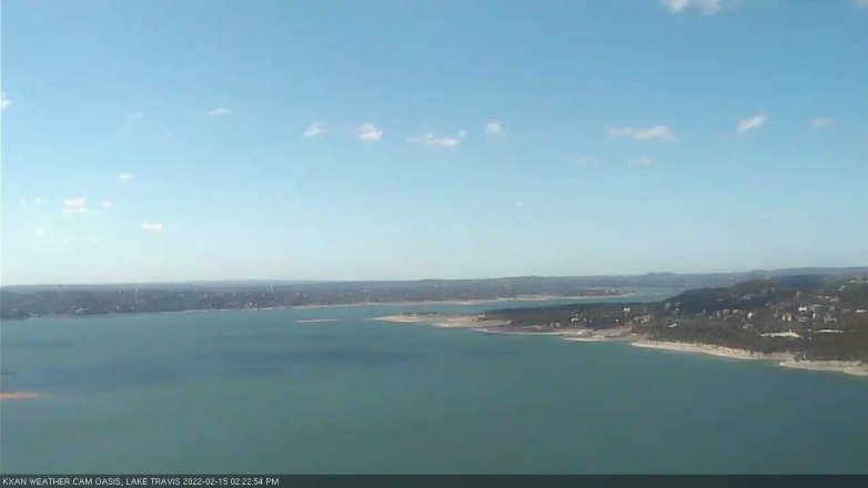 Lake Travis webcam, February 15, 2022 2:25 PM CT