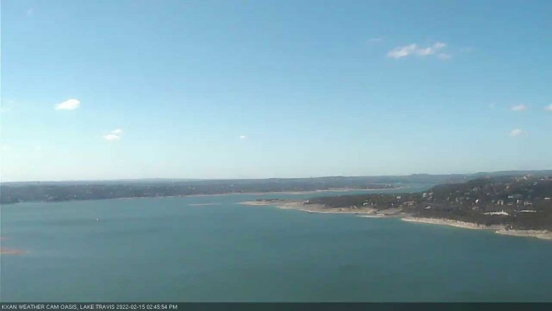 Lake Travis webcam, February 15, 2022 2:45 PM CT