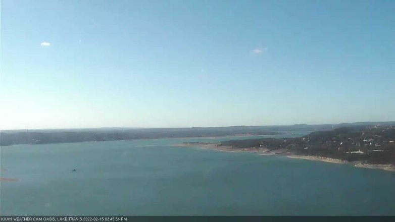 Lake Travis webcam, February 15, 2022 3:45 PM CT