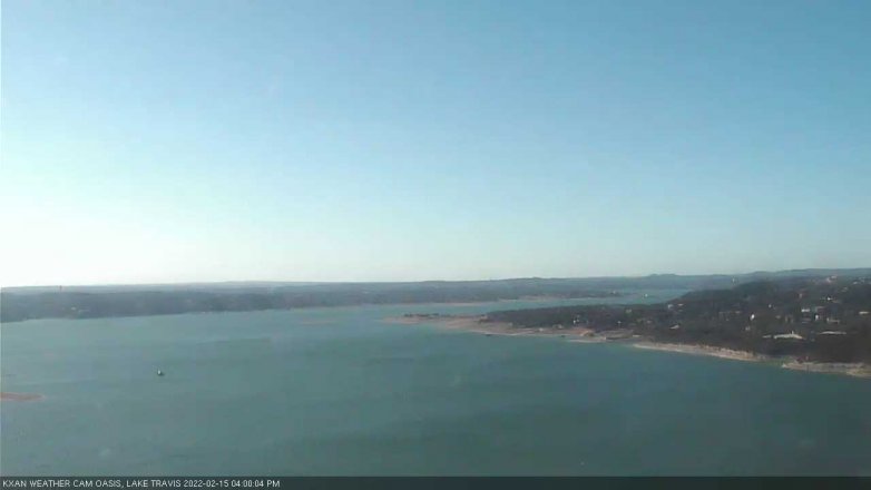 Lake Travis webcam, February 15, 2022 4:00 PM CT