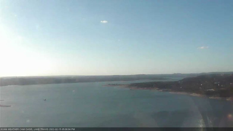 Lake Travis webcam, February 15, 2022 5:00 PM CT