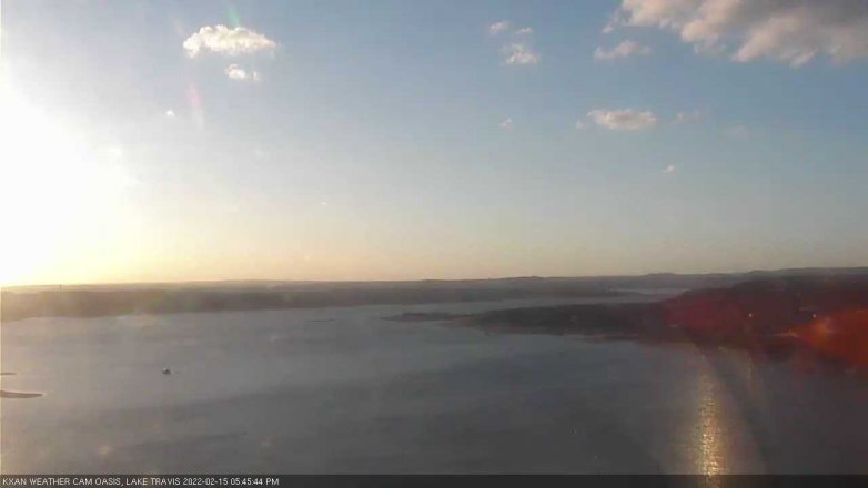 Lake Travis webcam, February 15, 2022 5:45 PM CT