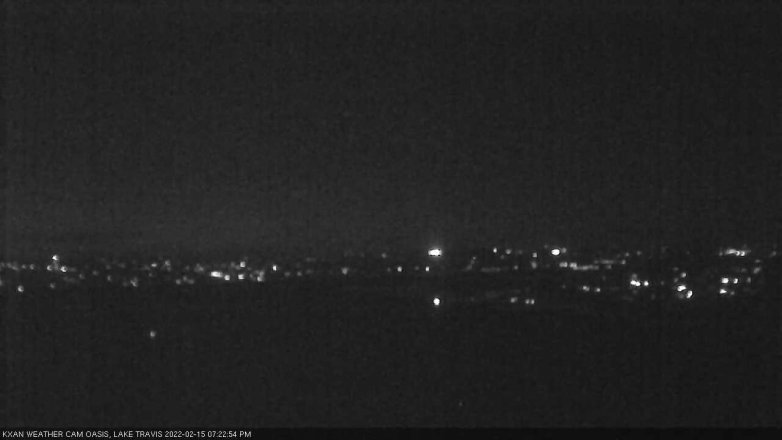 Lake Travis webcam, February 15, 2022 7:25 PM CT