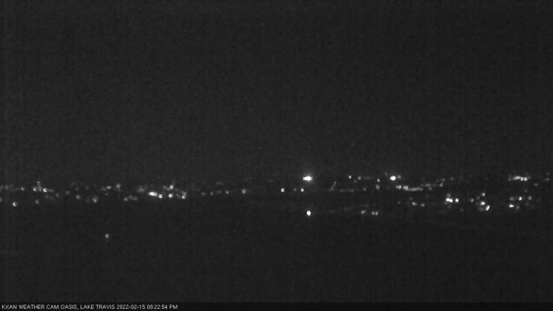 Lake Travis webcam, February 15, 2022 8:25 PM CT