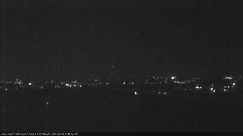 Lake Travis webcam, February 15, 2022 8:45 PM CT