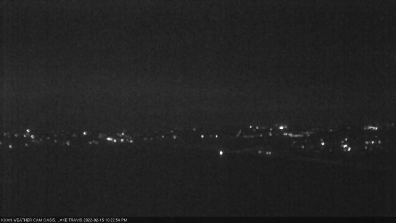 Lake Travis webcam, February 15, 2022 10:25 PM CT