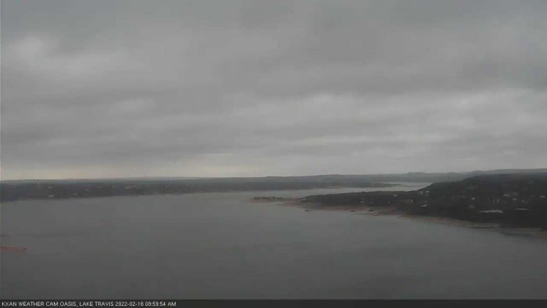Lake Travis webcam, February 16, 2022 9:00 AM CT