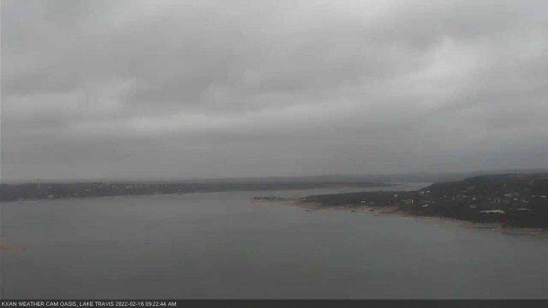 Lake Travis webcam, February 16, 2022 9:25 AM CT