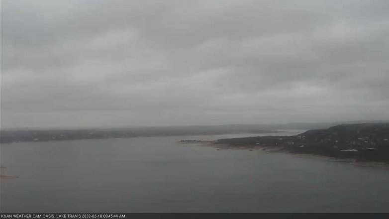 Lake Travis webcam, February 16, 2022 9:45 AM CT