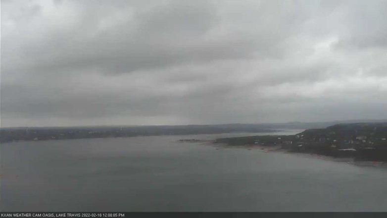 Lake Travis webcam, February 16, 2022 12:00 PM CT