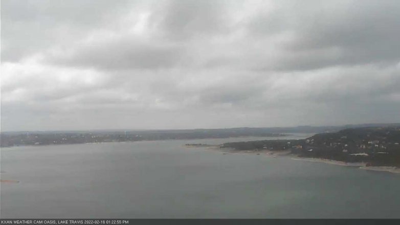 Lake Travis webcam, February 16, 2022 1:25 PM CT