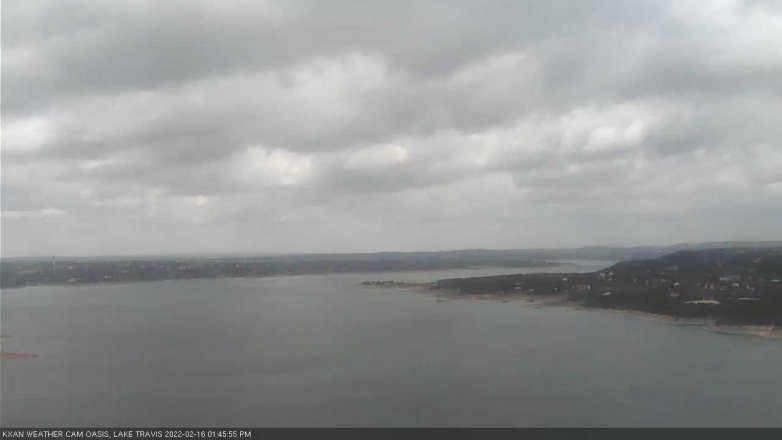 Lake Travis webcam, February 16, 2022 1:45 PM CT