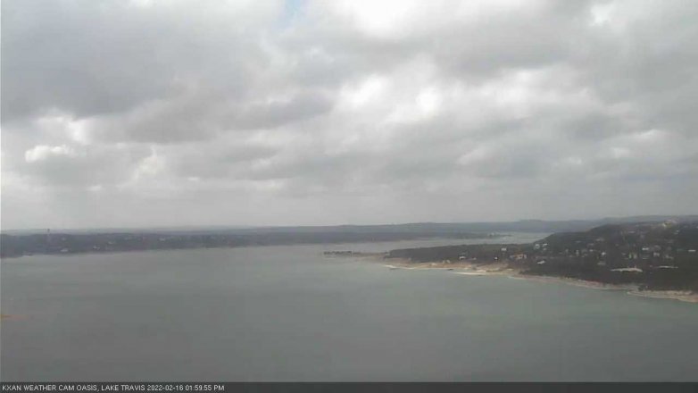 Lake Travis webcam, February 16, 2022 2:00 PM CT