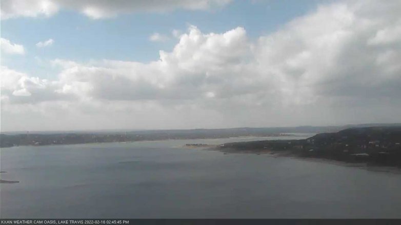 Lake Travis webcam, February 16, 2022 2:45 PM CT